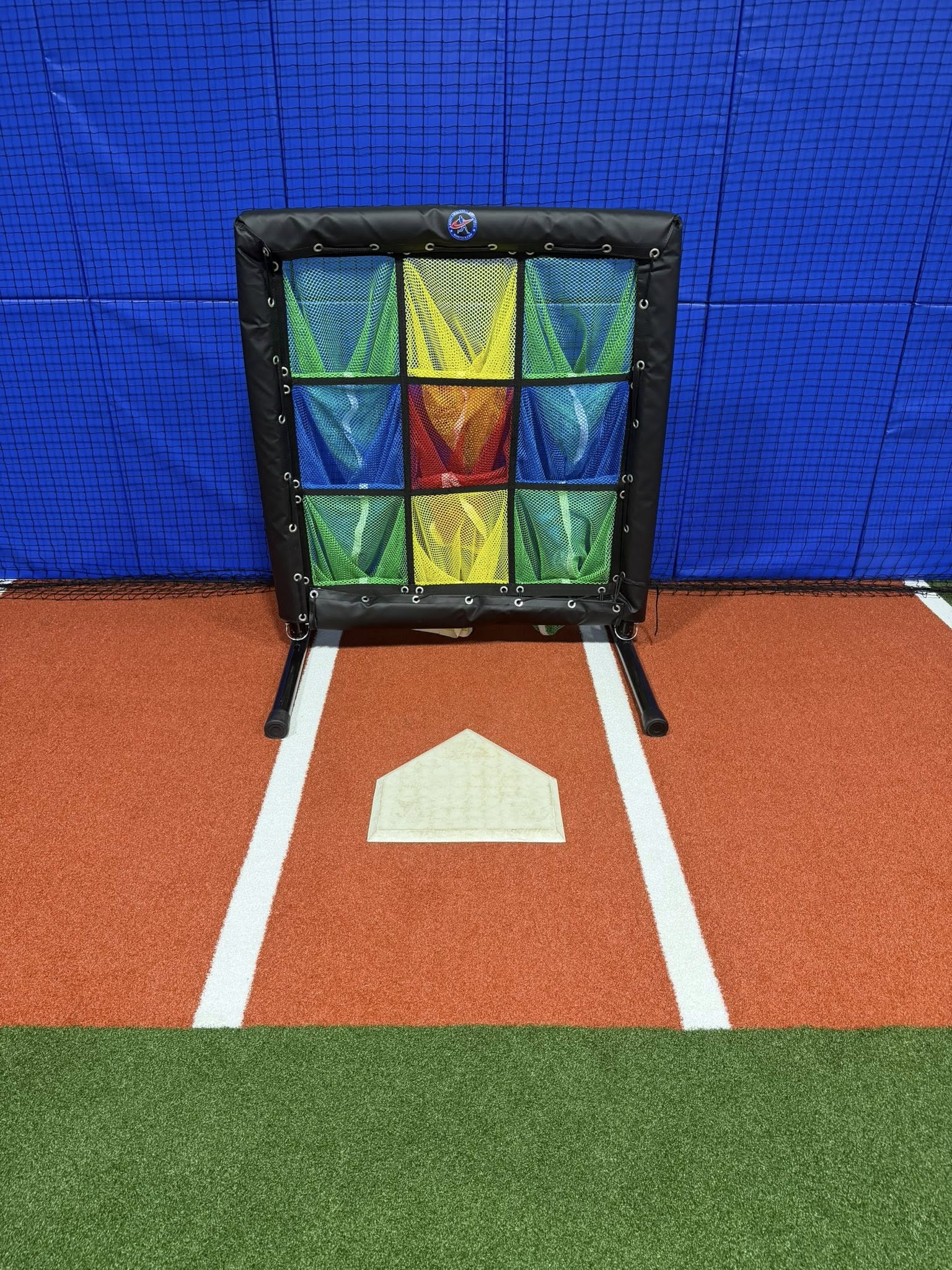 Strike zone target from home plate