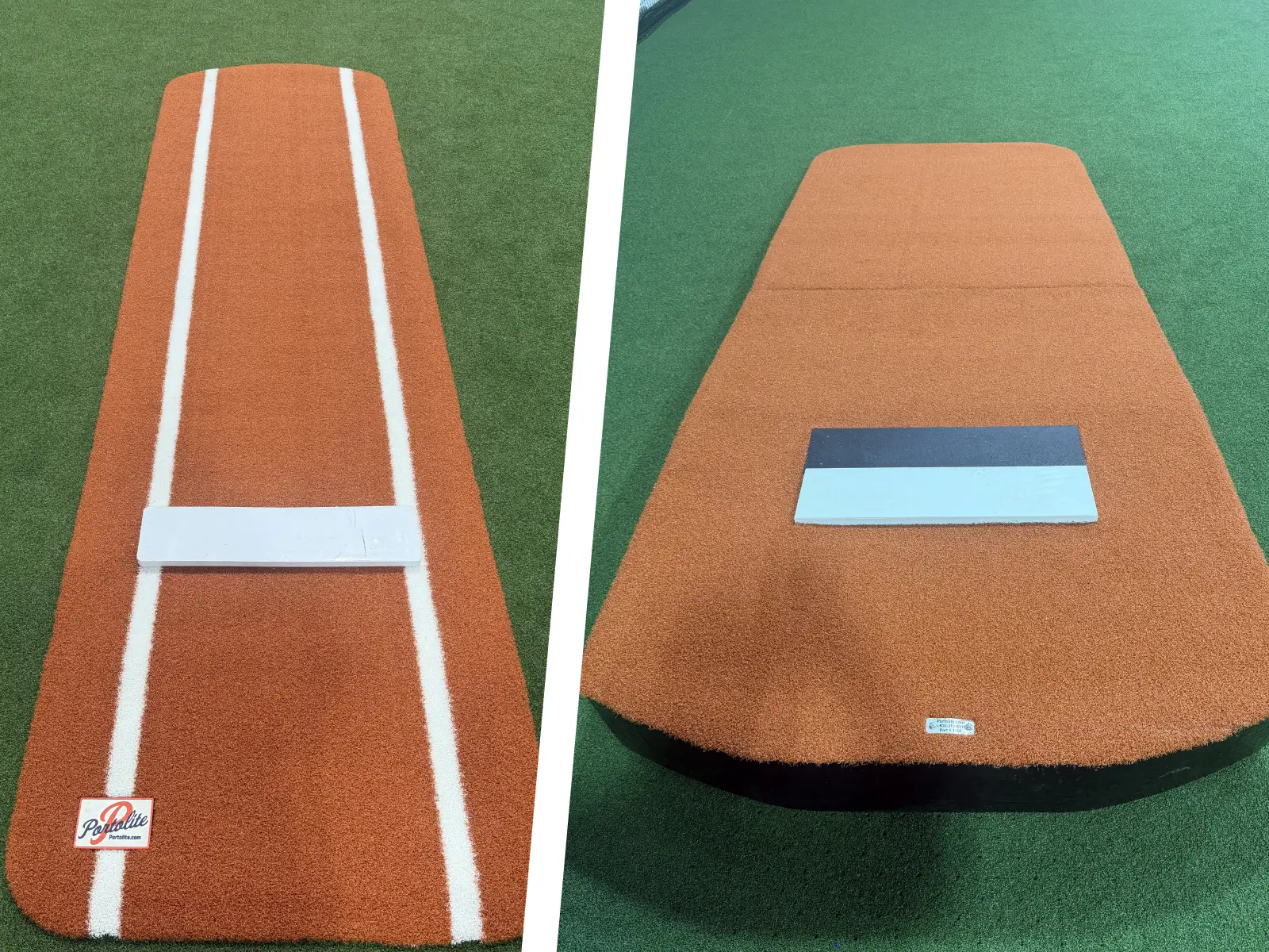 Portolite pitching mounds